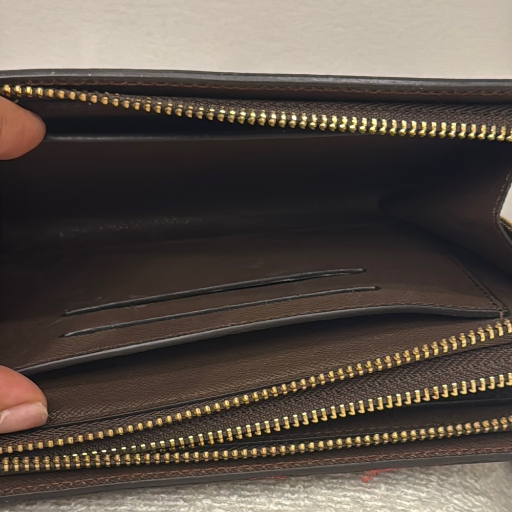 Checkered Brown Wallet - Picture 5 of 6